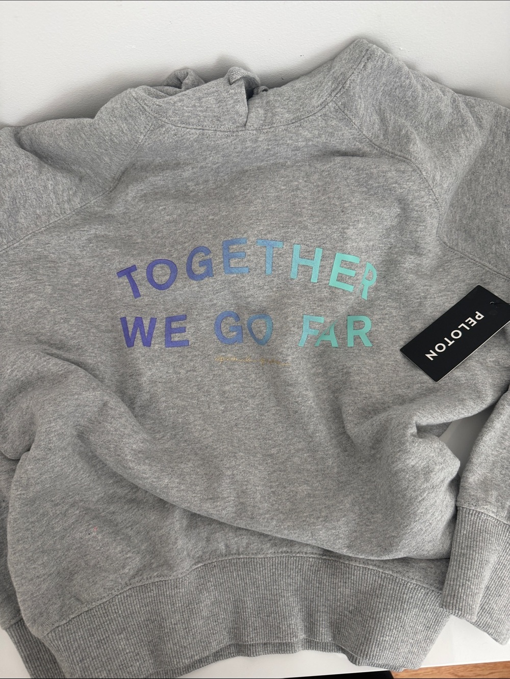 NWT Peloton Spiritual Gangster Together We Go Far Hoodie Sweatshirt Medium - Picture 8 of 9